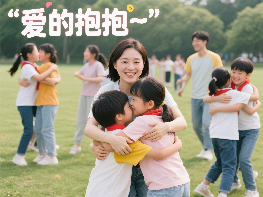 “爱的抱抱”是一款适合各个年龄段的户外团队游戏，尤